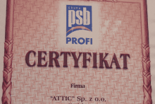 certyfikat grupa polskie składy budowlane attic składy budowlane