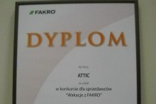 dyplom fakro attic centrum budowlane