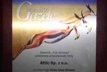 dyplom gazele biznesu 2005 attic centrum budowlane 
