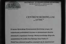 podziękowanie pomoc finansowa między narodowy bieg Skotnickie Stowarzyszenie Sportowe attic