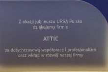 statuetka 20-lecie ursa centrum budowlane attic