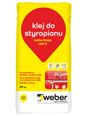 uniwersalny klej do styropianu weberbase UNI S